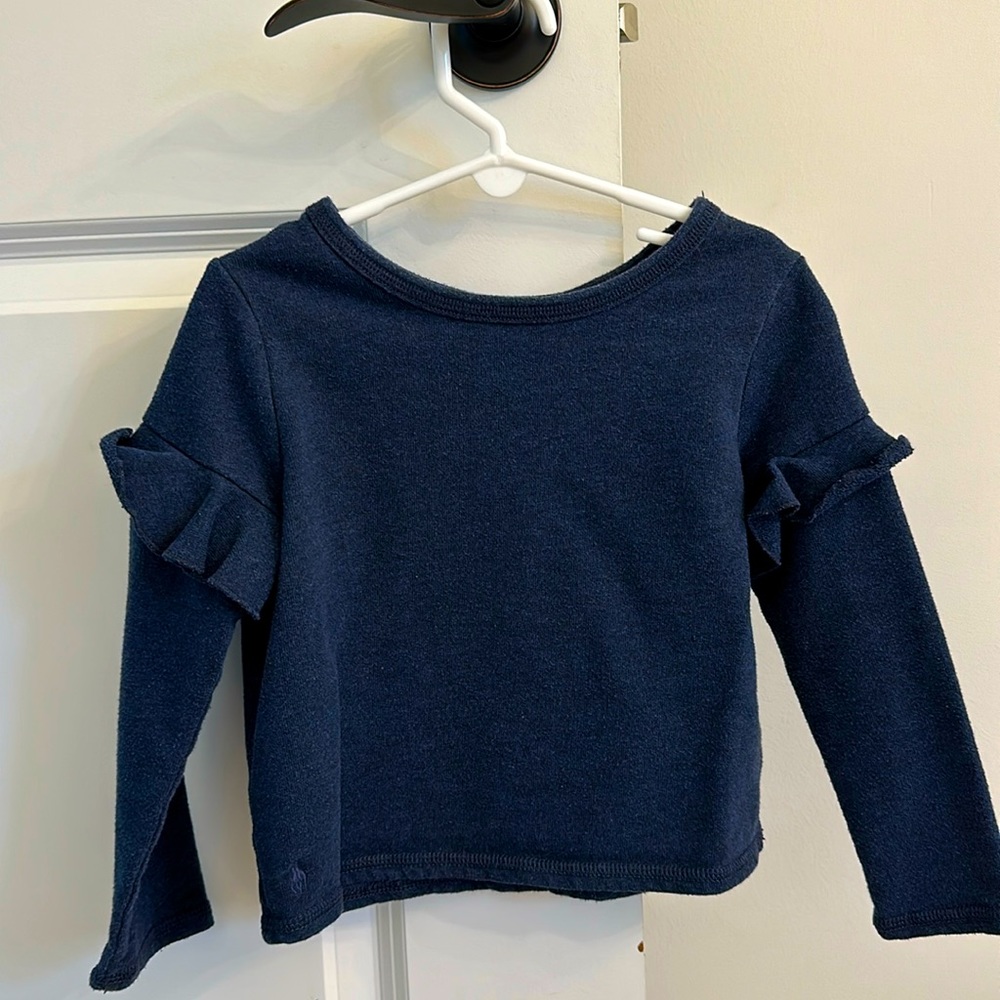 Girls Polo navy sweatshirt